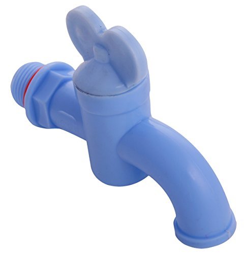 SHRUTI Mix Color Routine Pan Design Plastic Bib Cock/PVC Tap (15mm-1/2") - 12 piece pack-1345 3