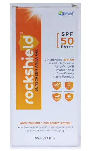 Rockshield Sunscreen Aqua Gel SPF 50 PA+++ | Aqua Gel Formula, SPF 50, PA+++-picture-32