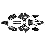 Kalair GFX Graphics Kit for Suzuki RM125 RM250 2001-2008 Polisport Restyle Plastics Viper Series Smoke 9 Mil - Easy Go - Dirt Pit Bike Motorcycle Sticker, Dirtbike Racing Decal no-Plastics