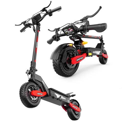 Image of Electric Scooter for Adults,31 /38 MPH 1200W /2400W Peak Motor | 11 inch Off-Road Tires Fast E Scooter, Up to 20 /45 Miles Range, Dual Suspension, 330 lbs Max Load, Foldable
