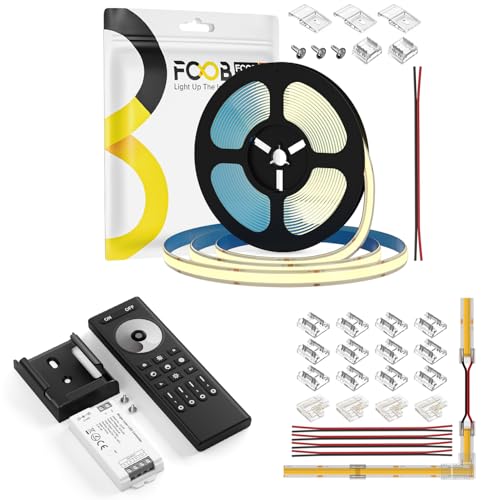 Tira LED COB 24V 4000K Blanco Natural 16.4 pies IP65 miniatura 1