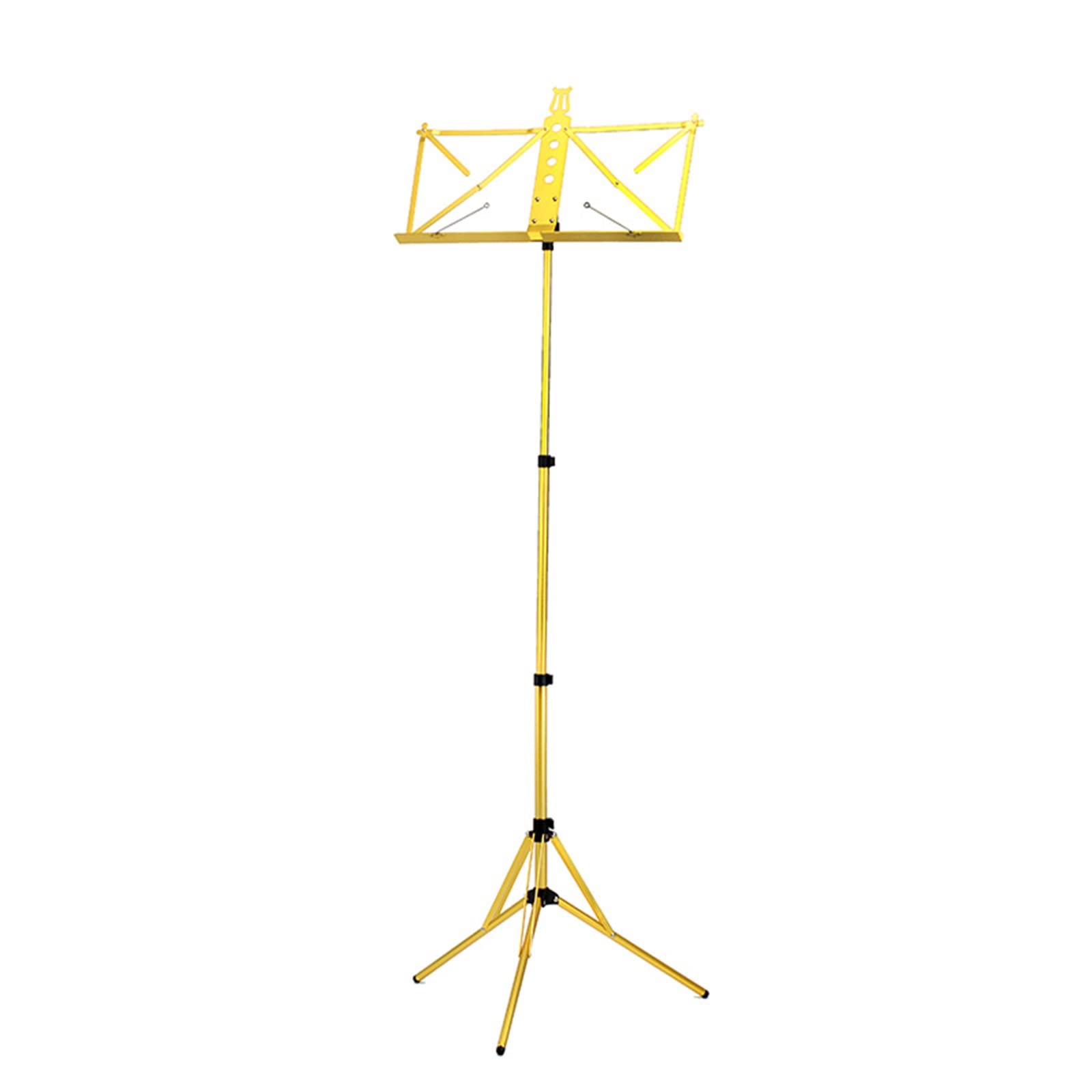 Soporte for partituras de aleación de aluminio, soporte plegable for libros de escritorio, soporte portátil ajustable for violín, ligero y compacto for almacenamiento o viaje con bolsa de transporte (