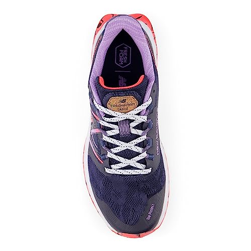 New Balance New Balance Women's Fresh Foam Garoe V1 Trail Running Shoe, Natural Indigo/Electric Purple/Electric Red, 5 Wide