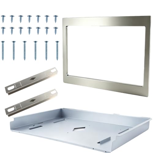 Image of Upgraded Microwave Trim Kit for Frigidaire Gallery Built-in Microwave, 27-Inch Stainless Steel GMBS3068BF, Heat Resistant & Easy to Clean