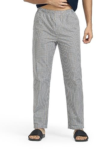 Image of XYXX Men's Checkmate Super Combed Cotton Regular Fit Pyjamas (Pack of 2)