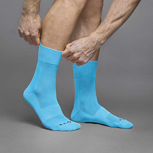 Image of GripGrab Lightweight SL Summer Cycling Socks - 2 Lengths, Road & Gravel | Breathable Coolmax mesh, stretch arch support, short ~3.5 in or tall ~6 in cuff - road, MTB, gravel & indoor biking