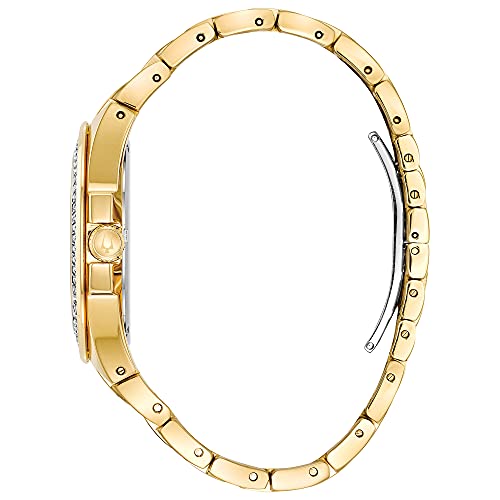 Image of Bulova Crystal Quartz Mens Watch, Stainless Steel , Two-Tone (Model: 98B174)