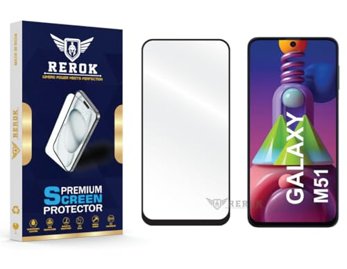Image of Gorilla Tempered Glass Screen Protector Compatible with Samsung Galaxy M51 [Pack of 1] | Edge-to-Edge, Bubble-Free, Case Friendly, Easy Installation Kit