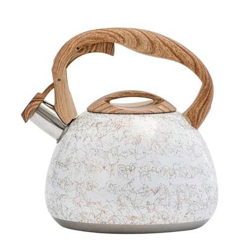 Camping Teapot, 3L Tea Kettle for Stove Top, Stainless Steel Whistling Kettle Stovetop, for Induction Cookers Gas Stoves