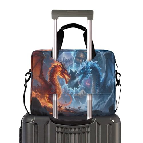 Maletín para portátil con diseño doble dragón ALAZA miniatura 3