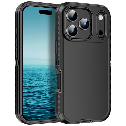 Coque antichoc iPhone 17 Pro Max protection intégrale 3 couches noir