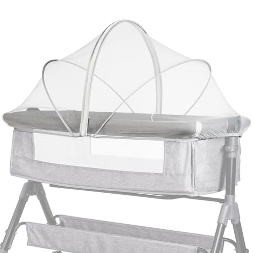 Konesky Moskitonetz für Baby neben der Krippe, universelles Moskitonetz, Fliegen, Käfer, Insektenschutz, Katzennetz, Reißverschluss, Moskitonetz,...