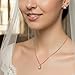 Mariell Freshwater Pearl Wedding Necklace Earrings Set for Brides, Bridesmaids, Birthday Gift