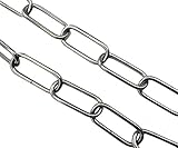 zierkette weiß 1500mm lang >> Nenngröße ø 3mm >> Stärke ø 2,8mm >> nicht verschweißt >> Nenntragfähigkeit laut Hersteller: 12 kg