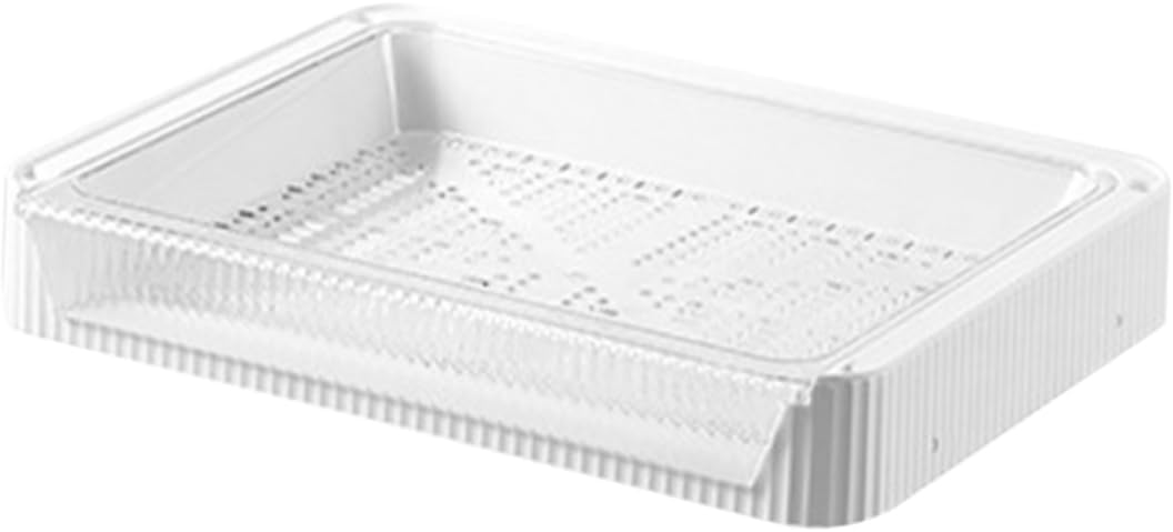 Fruit and Vegetable Draining Tray Hot Pot Preparation Dish Multi-Functional Kitchen Storage Organizer for Vegetables Easy to Clean