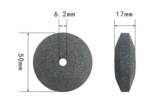 Lawn Mower Blade Sharpener,Mower Blade Balancer,Drill Bit Sharpener Sharpening Stone Alternative Wheel Stone for Lawn Mower for Any Power Drill Hand Drill (3 pcs Blue Lawn Mower,1 Blade Balancer)