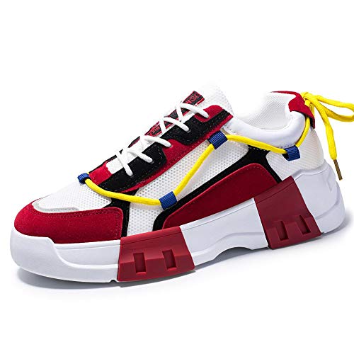 MAUGELY Men's Breathable Mesh Casual Running Sports Trendy Student Shoes ...