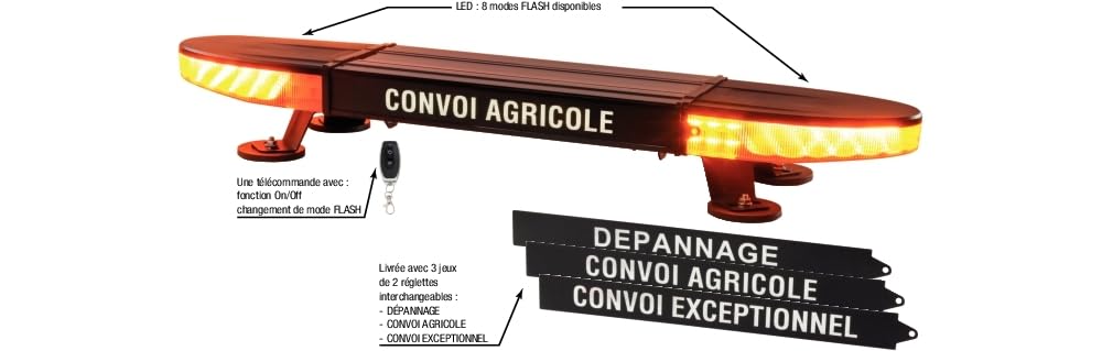 RAMPE DE SIGNALISATION POUR CONVOI SODIFLASH LED 12/24V - 16950