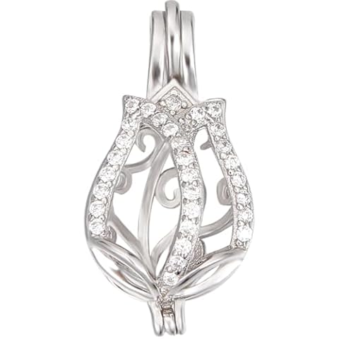 Beebeecraft Tulip Cage Charm Pendant Setting Cover