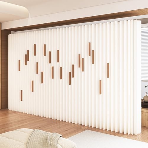 Folding Room Divider - No Assembly Needed, Portable Privacy Screen for Dorm, Studio, Office - Easy Setup, Space-Saving Design, Multi-Function Partition