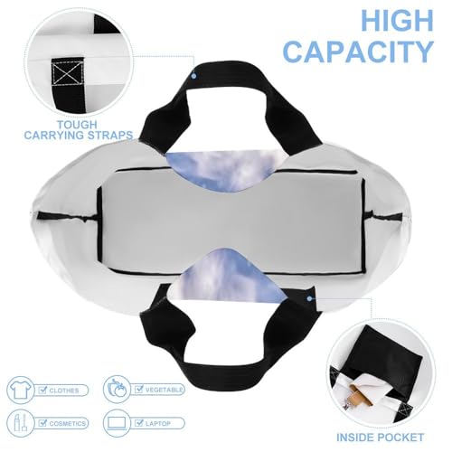 Women's Multi-Functional Shopping Bag，Grand Teton National Park Printing Messenger Bag Shoulder Bag for Travel, Work, Shopping & Parties with Inner Pocket, Grocery Bag Lightweight & Water-Resistant4