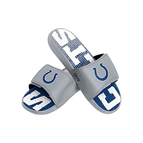 FOCO Indianapolis Colts NFL Mens Gradient Wordmark Gel Slide - M
