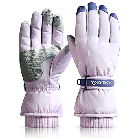Ski Gloves for Women Men, Winter Gloves Waterproof Snow Gloves for Cold Weather with Wrist Leashes Snowboard Skiing Running and Cycling Cover
