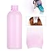 ZJchao Root Comb Applicator Bottle, 160ml Hair Dye Bottle with Graduated Scale Professional Brush Applicator Comb Hairdressing Coloring Styling Tool Root Application Cup (Pink)