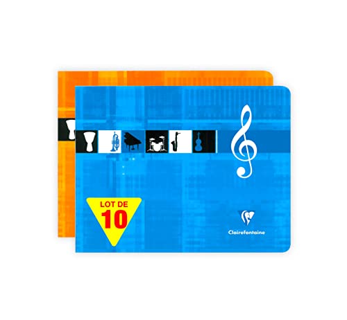 Cahier de musique Clairefontaine Metric à l'italienne de 48 pages piquées 22x17cm