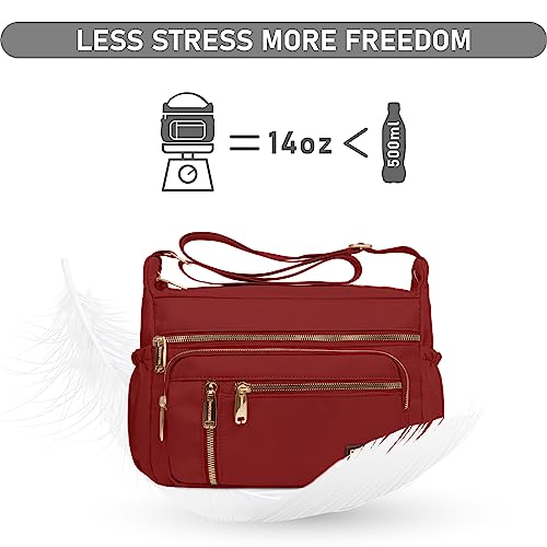 Image of NPBAG Crossbody Bag for Women, Shoulder Purse Handbag Messenger Bag, Trendy Pocketbooks, Waterproof and Multi-Pockets
