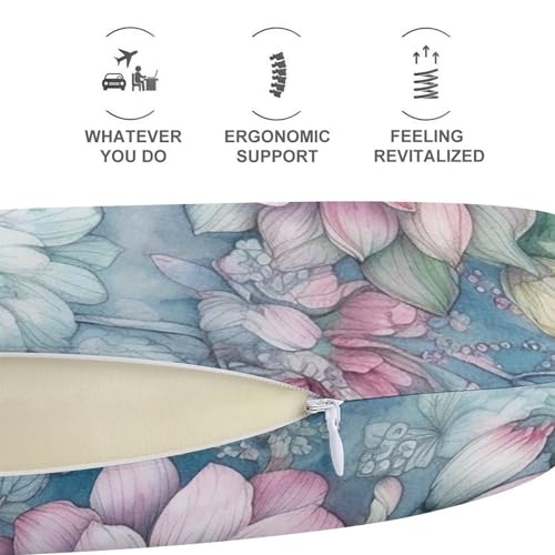 Almohada de espuma viscoelástica de viaje tamaño único miniatura 5