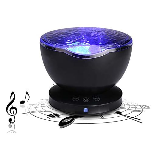 Ocean Wave Starry Sky Aurora LED Night Light, Projektor USB Fjärrkontroll TF kort Musikspelare Speaker Projector Lamp