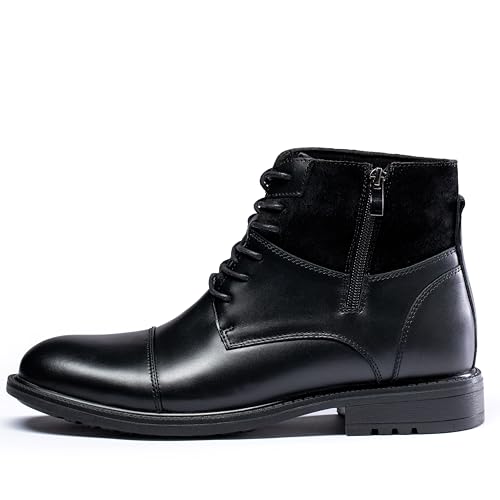 Image of Holy dove Men's Lightweight Dress Boots Zip Ankle Chukka Casual Boot