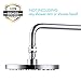 KES Shower Connector Ball Joint Shower Head Swivel Ball Adapter Brass Adjustable Arm Extension Universal Component Polish Chrome, PSB101-CH