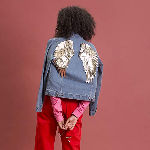 Women's Olivia Denim Jacket SD065- Ladies Long Sleeve Blue Jacket4