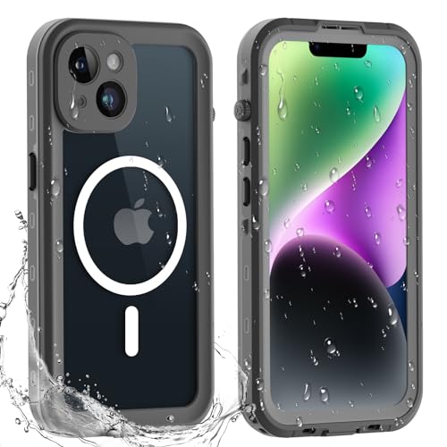 Coque étanche iPhone 14 MagSafe antichoc et imperméable IP68 noir