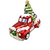 Hanco Design Christbaumschmuck - LKW (Pickup) mit Baum 🎁🎄 2631.02