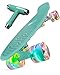 Deleven Skateboard Mini Cruiser komplett 56cm LED-Blitzräder oder Normale Räder Kinder Jungen Mädchen anfänger Erwachsene Leuchtrollen