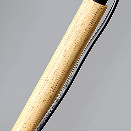 Lámpara de Piso de madera con casquillo E27 para iluminación y decoración del hogar 5