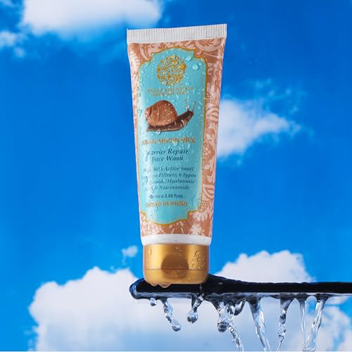 Image of RYLLZ ESSENTIALS Snail Mucin Face Wash | 96% Snail Secretion Filtrate | Low pH Gel Cleanser | with Hyaluronic Acid, Ceramide, Niacinamide, Vitamin C & Alpha Arbutin | for Intense Hydration, Barrier Repair, Glowing Skin, Blemishes, Anti Aging, Skin Firming, Wrinkles & Spot Correction | Korean Skincare | 100ml