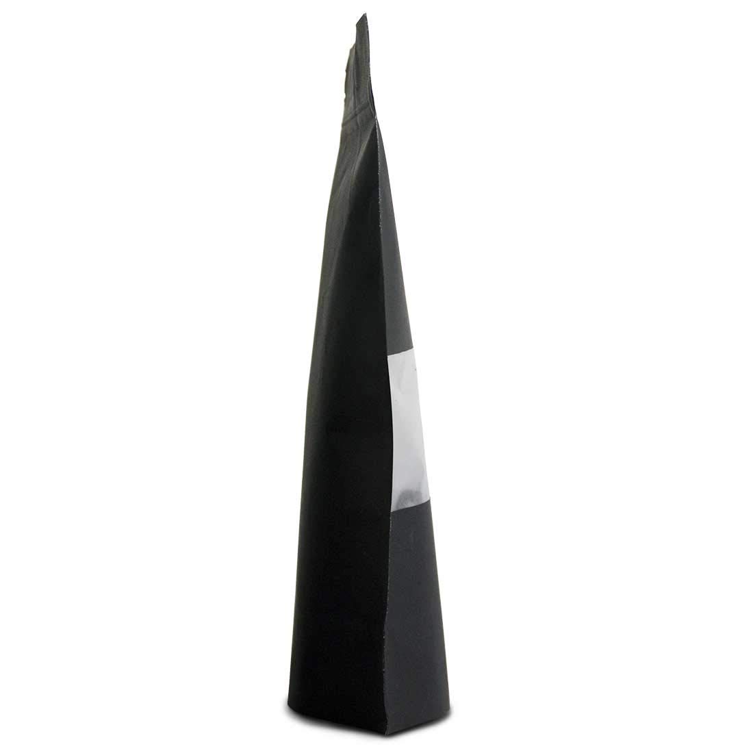 Lacers Standbodenbeutel aus Kraftpapier mit SICHTFENSTER in versch. Farben, Nachhaltig, ALU-Frei, Druckverschluss, hohe Barriere-Eigenschaft (100, Schwarz, 2000ml)