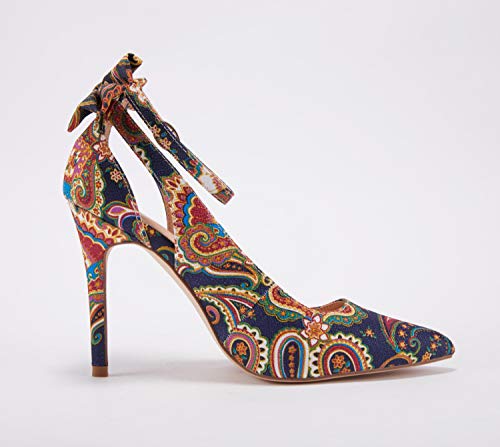 Fashare Womens High Heels Pointed Toe Bowtie Back Ankle Buckle Strap Wedding Evening Party Dress Pumps Shoes #TOP2