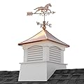 30" Square Coventry Vinyl Cupola with Horse Weathervane by Good Directions