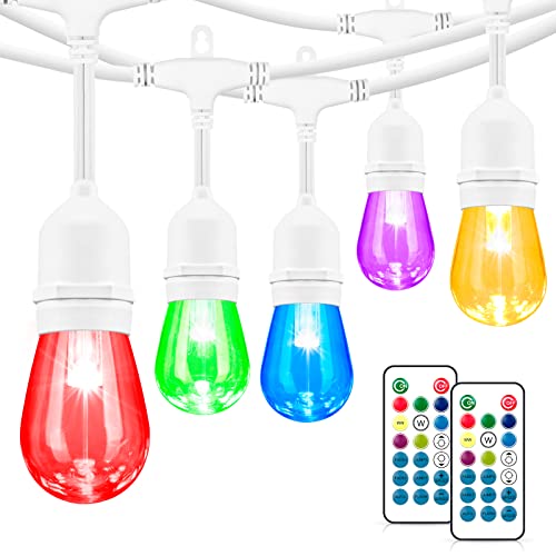 Guirlande lumineuse RVB d'extérieur 14,6m Mlambert avec 15 ampoules LED