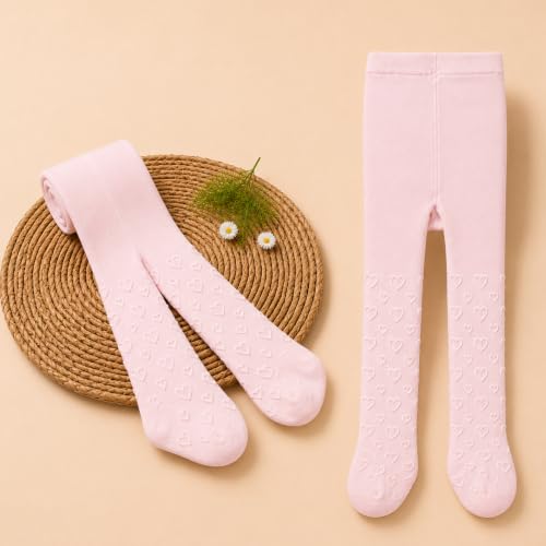 Image of THE LITTLE LOOKERS Baby Tights Thick Toddler Baby Girl Seamless Knit Leggings Thick Solid Cotton Stockings Footed Pants Pantyhose for Years Baby