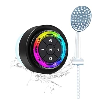 XLeader SoundAngel Mate(3rd Gen) Cassa Bluetooth Doccia Pro, Cassa Impermeabile IPX7 Certificato, Suono Cristallino 8W e Bassi Ricco, 15ore di Riproduzione, con Luce RGB, Ventosa, Cordone in Silicone: vedi il prezzo e le caratteristiche Foto di XLeader SoundAngel Mate(3rd Gen) Cassa Bluetooth Doccia Pro, Cassa Impermeabile IPX7 Certificato, Suono Cristallino 8W e Bassi Ricco, 15ore di Riproduzione, con Luce RGB, Ventosa, Cordone in Silicone