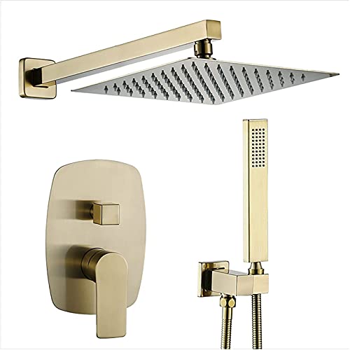Robinet de douche en or brossé haut de gamme finition durable