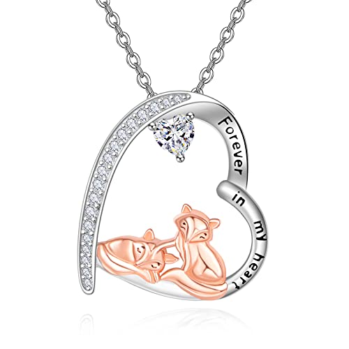 Collier animal en argent sterling 925 avec pendentif pour femme et fille