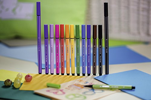 Stabilo 68 Mini Fineliner Pens , Set Of 18 , Multicolored #TOP4