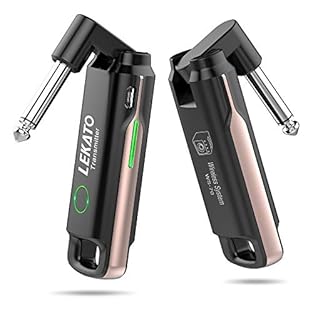 🎸70 Channels Supported:LEKATO wireless audio transmission system with a updated 70 channels,can support up to 70 sets of music instruments working at the same time(Each instrument connect to corresponding speaker). One transmitter can connect to Four...